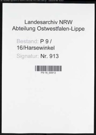 Sterberegister Standesamt Harsewinkel