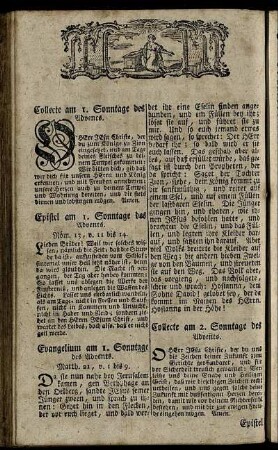 [Collecten, Episteln und Evangelia.]