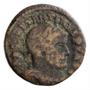Münze, Follis, Aes 2, 312 - 313 n. Chr.