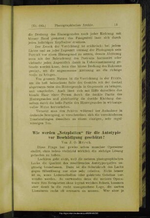Wie werden "Netzplatten" für die Autotypie vor Beschädigung geschützt?