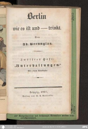 12 Heft: Unterhaltungen