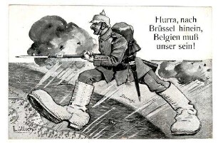 Nr. 9: Hurra, nach Brüssel hinein ... (Hurra, nach Frankreich hinein ...: Hurra nach Frankreich hinein ...; Mayer) (verboten?)