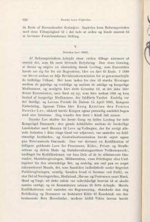 V. Danske Lov 1683.