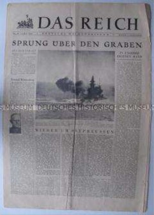 Wochenzeitung "Das Reich" u.a. zum Aufbau des Volkssturms