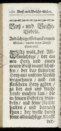 Buß- und Beicht-Gebete.