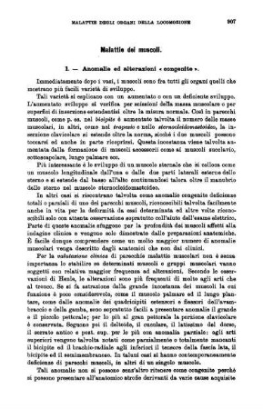 Malattie del muscoli.