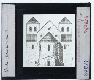 Essen-Werden, St. Peter und St. Ludgerus : Aufriss, Salvatorkirche