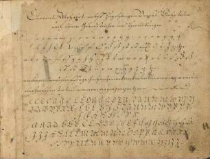 Current-Alphabet, nebst zugehörigen Versal-Buchstaben ...