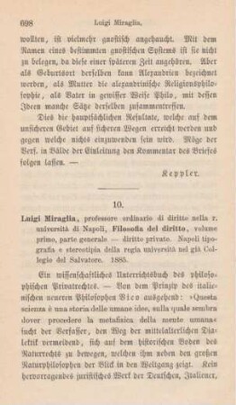 698-702 [Rezension] Miraglia, Luigi, Filosofia del diritto
