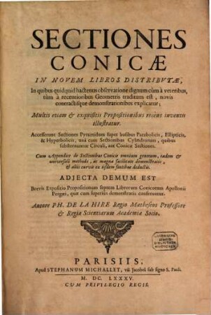 Sectiones conicae
