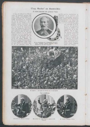"Fray Mocho" en Montevideo : El fallecimiento del general Tajes