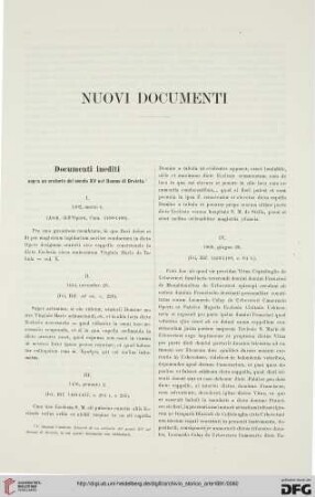 Nuovi documenti