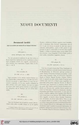 Nuovi documenti