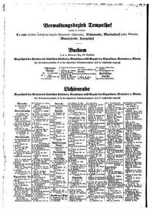 Buckow, Lichtenrade, Mariendorf, Marienfelde