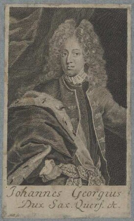 Bildnis des Johannes Georgius Dux Sax. Querf.