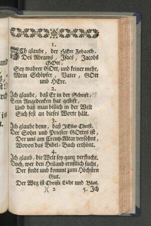 [Zeugnüs von Glaub und Liebe; Teil 1.]