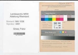 Entnazifizierung Franz Gross , geb. 05.12.1901 (Eisenbahner)