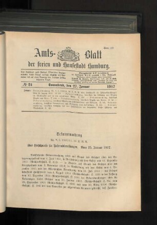 No. 24, 27. Januar 1917