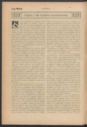 Bélgica y los tratados internacionales