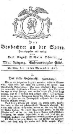 46. Stueck, 12. November 1827