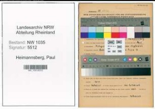 Entnazifizierung Paul Heimannsberg , geb. 19.08.1900 (Hauer)