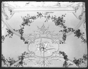 Potsdam, Neues Palais, Friedrichswohnung, Schlafzimmer, R. 212, Decke, Mitte.