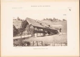 Bauernhaus im Styg, Diemtingen: Ansicht (aus: Das Bauernhaus in der Schweiz, hrsg.v. Schweiz. Ingenieur- und Architektenverein, 1903)
