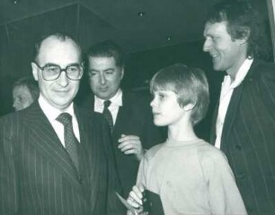 IFF 1981. Dr. Guido Brunner, Moritz de Hadeln, Thomas Fryk, Regisseur Kay Pollack