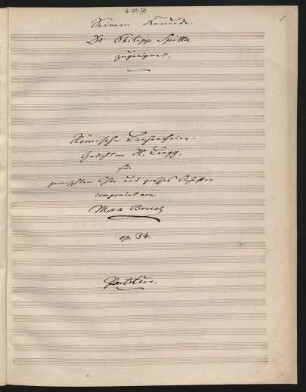 Römische Leichenfeier; Coro, orch; op.34