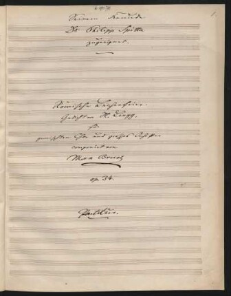 Römische Leichenfeier; Coro, orch; op.34