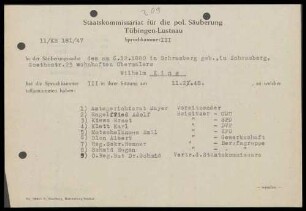 King, Wilhelm