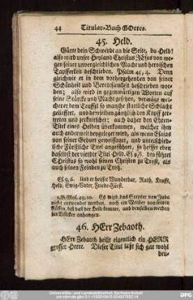 46. Herr Zebaoth.
