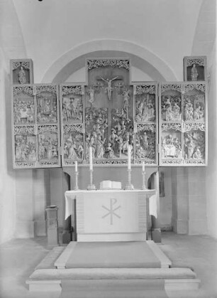 Schnitzretabel — Szenen aus der Passion Christi