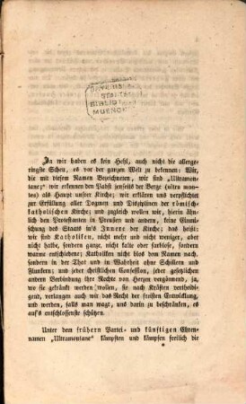 Manifest der bayerischen Ultramontanen