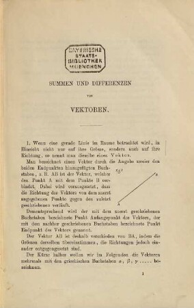 Theorie der Quaternionen von Dr. P. Molenbroek