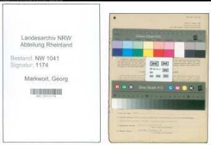 Entnazifizierung Georg Markwort , geb. 09.03.1890 (Betriebsfuehrer)
