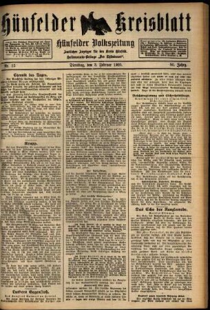 Ausgabe vom Dienstag, den 03. Februar 1925.