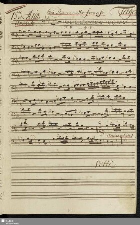 153. Aria: Mia signora alla francese / Ottani, B.