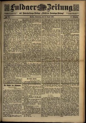 Ausgabe vom Donnerstag, den 23. August 1900.