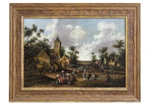 Gemälde: Dorfszene
