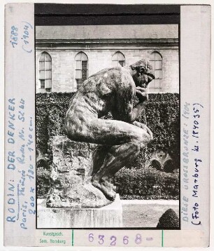 François-Auguste-René Rodin: Der Denker. Paris, Musée Rodin
