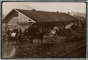 Erster Weltkrieg - "Aus den Stellungskriegen in den Vogesen". Proviantmagazin Schirmeck, Département Bas-Rhin