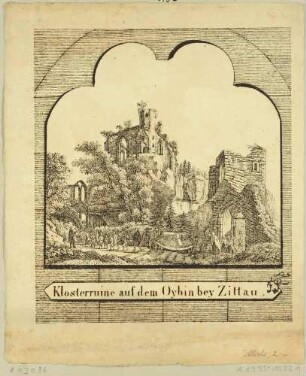 Der Oybin mit Ruine und barocker Bergkirche im Zittauer Gebirge