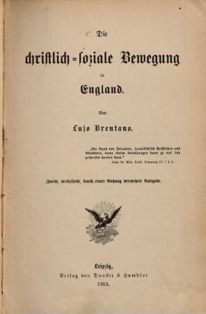 Die christlich-soziale Bewegung in England