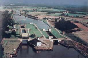 Schleusengruppe Hünxe mit Rückpumpwerk/Wesel-Datteln-Kanal