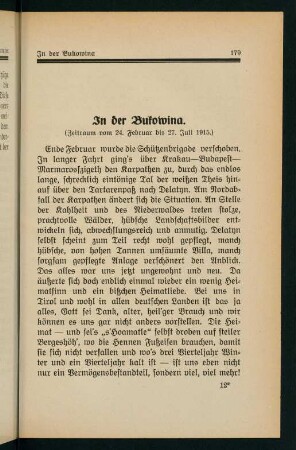 179-228, In der Bukowina