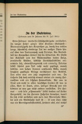 179-228, In der Bukowina