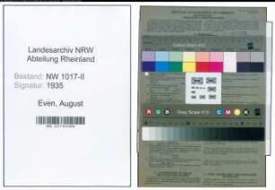 Entnazifizierung August Even , geb. 26.08.1914 (Kaufmaennischer Angestellter)