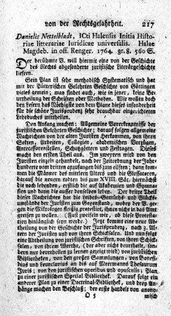 [Initia Histor. litt. Iuridicae universalis.]