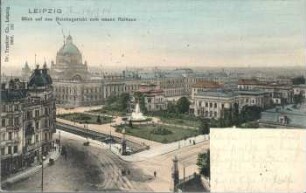 Leipzig: Blick auf das Reichsgericht vom neuen Rathaus